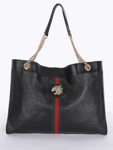 Large black gucci tote clearance