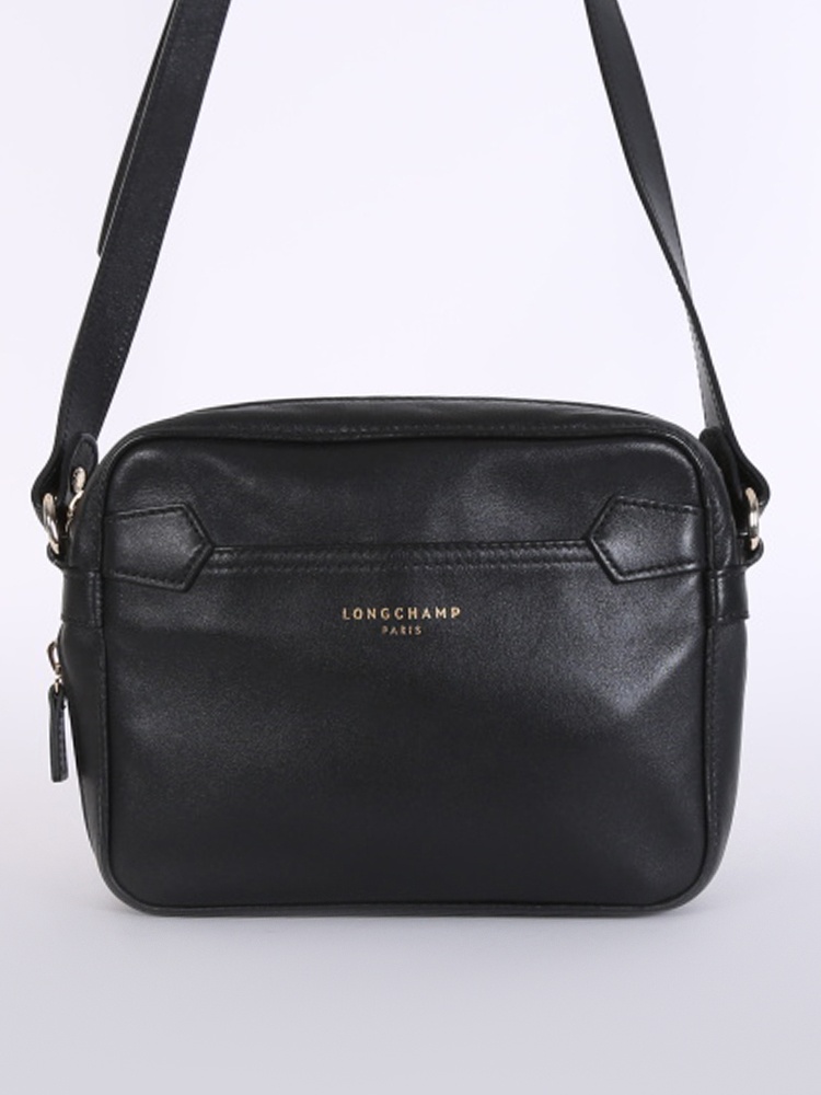 Longchamp Longchamp 2.0 Leather Crossbody Black www.luxurybags