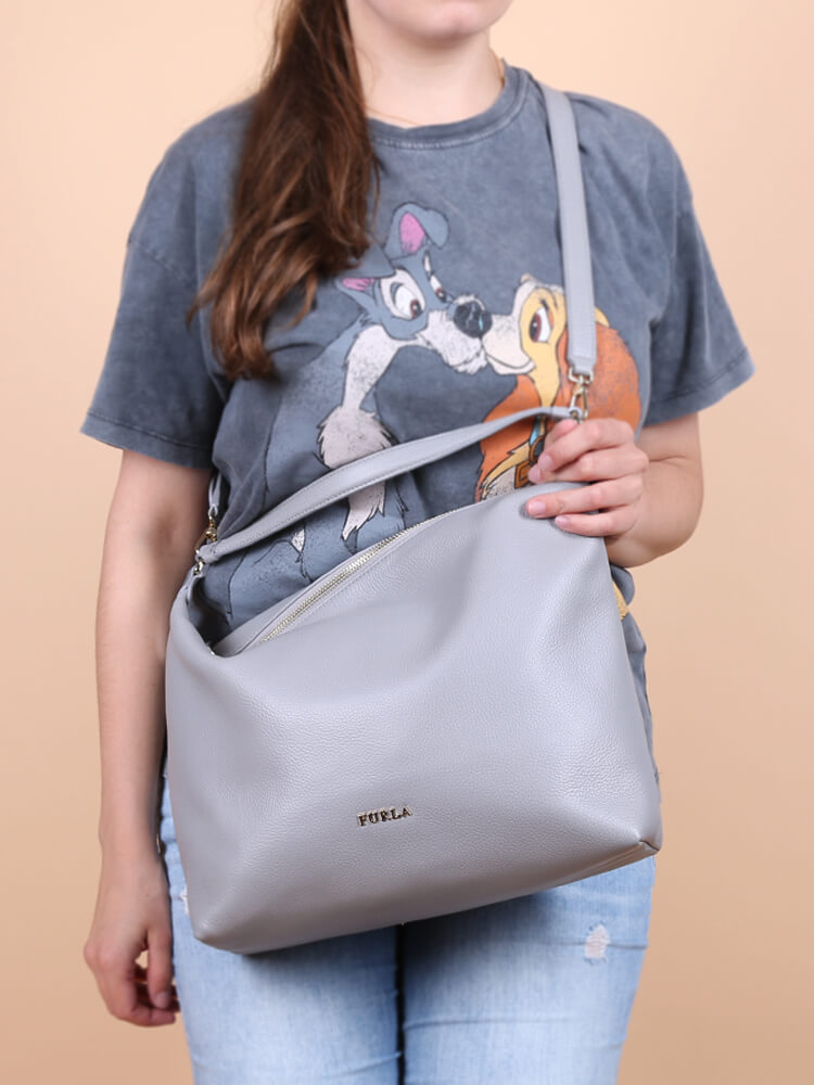 Furla Sophie Large Leather Hobo Bag Onice www.luxurybags