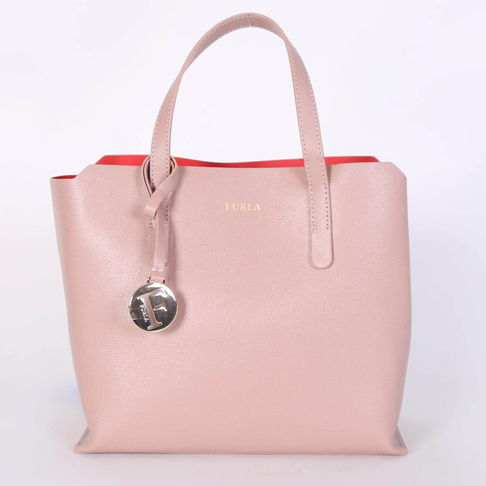 Furla Sally Small Saffiano Leather Tote Old Pink www.luxurybags
