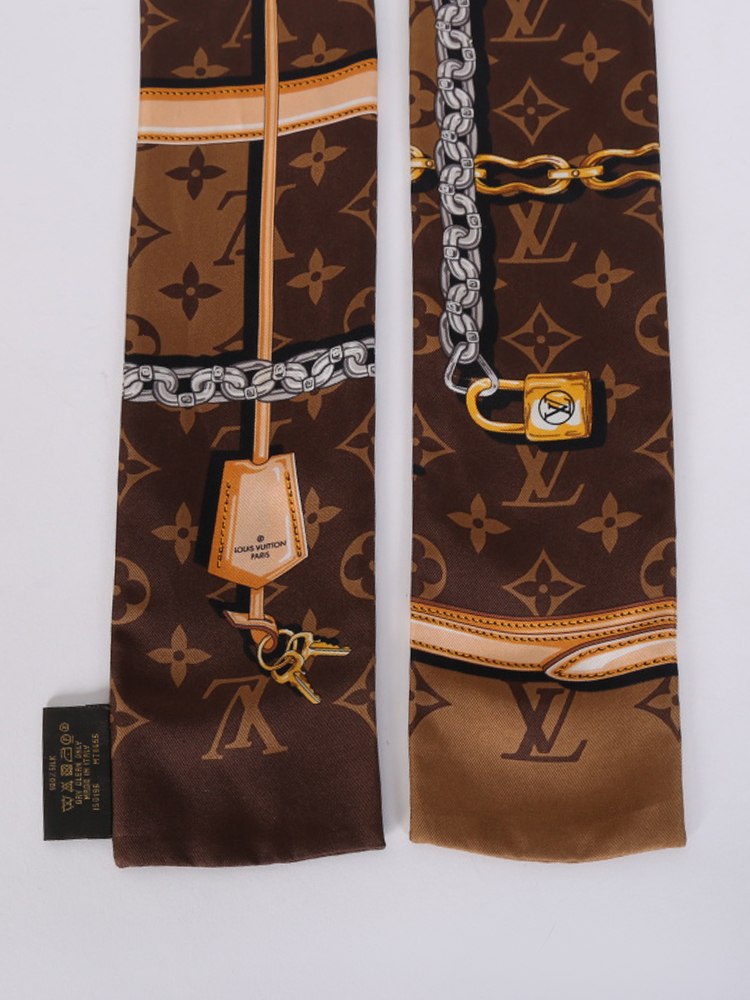Louis Vuitton Monogram Confidential Bandeau Brown Silk ref.796284