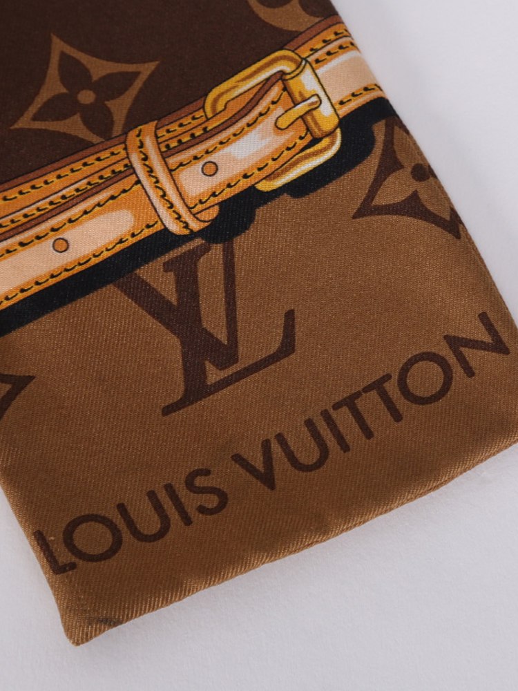 Louis Vuitton Monogram Confidential Bandeau Brown Silk ref.796284