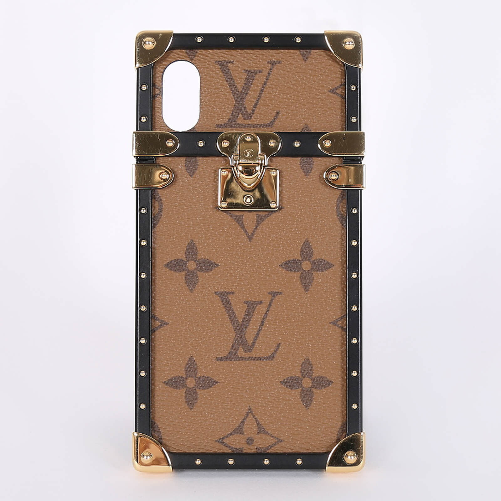 LOUIS VUITTON EYE TRUNK POUR IPHONE X MONOGRAM CANVAS PHONE CASE