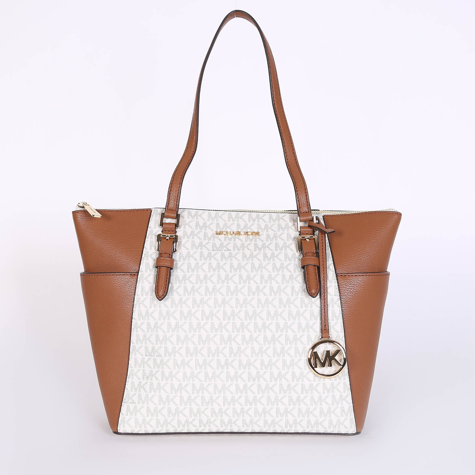 Michael kors large zip top tote outlet