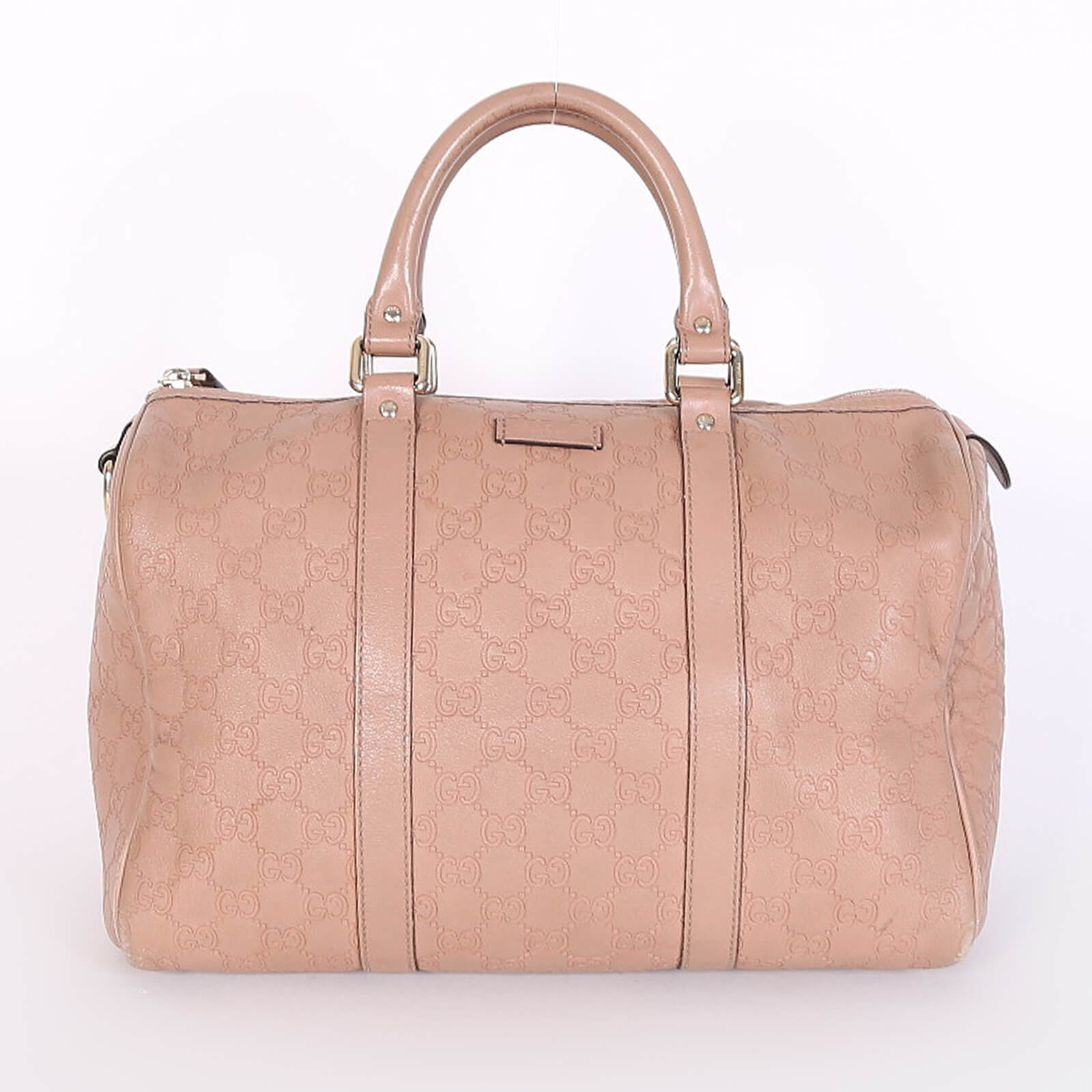 Gucci Joy Guccissima Leather Boston Bag Beige www.luxurybags