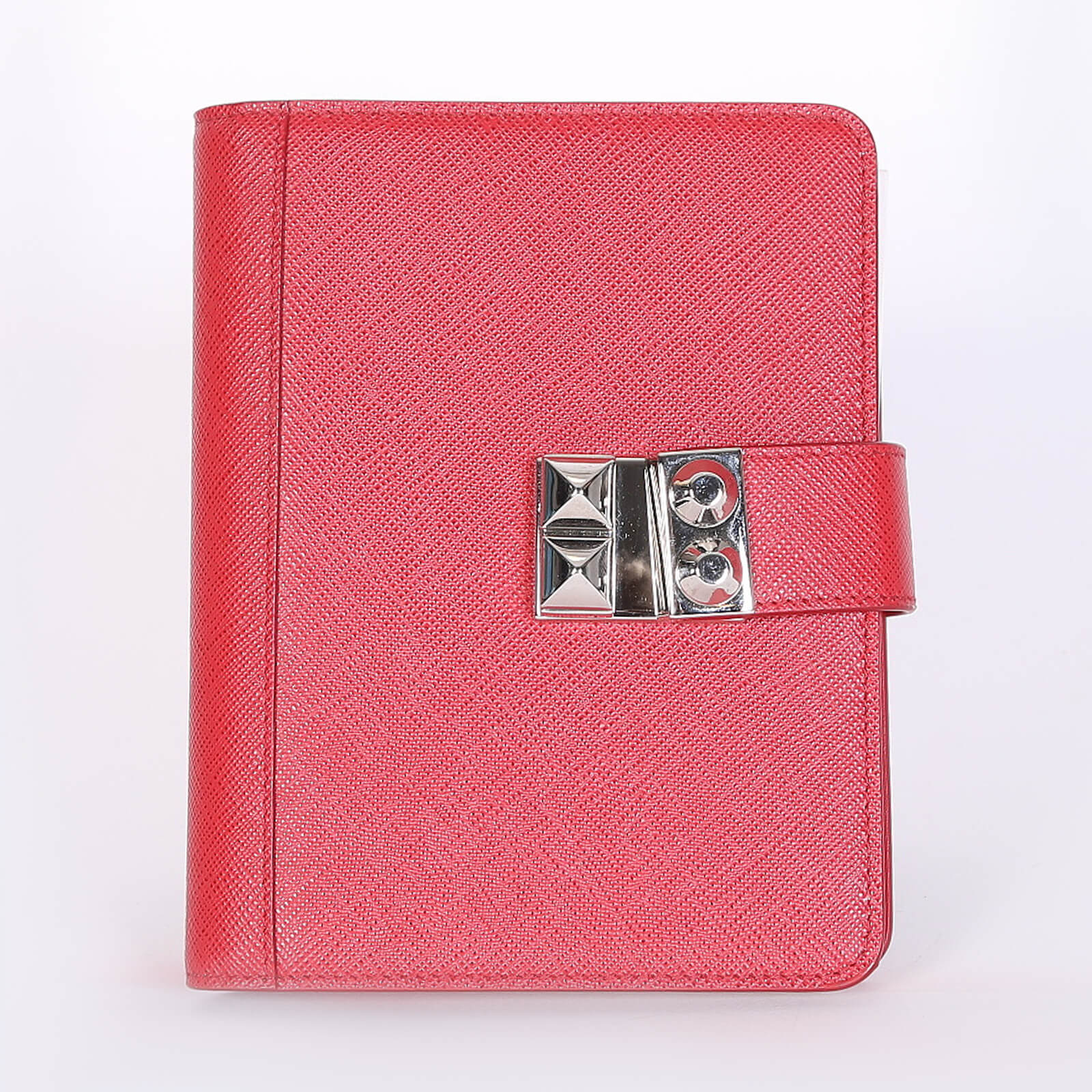 Prada Elektra Saffiano Notebook Agenda Cover Red www.luxurybags