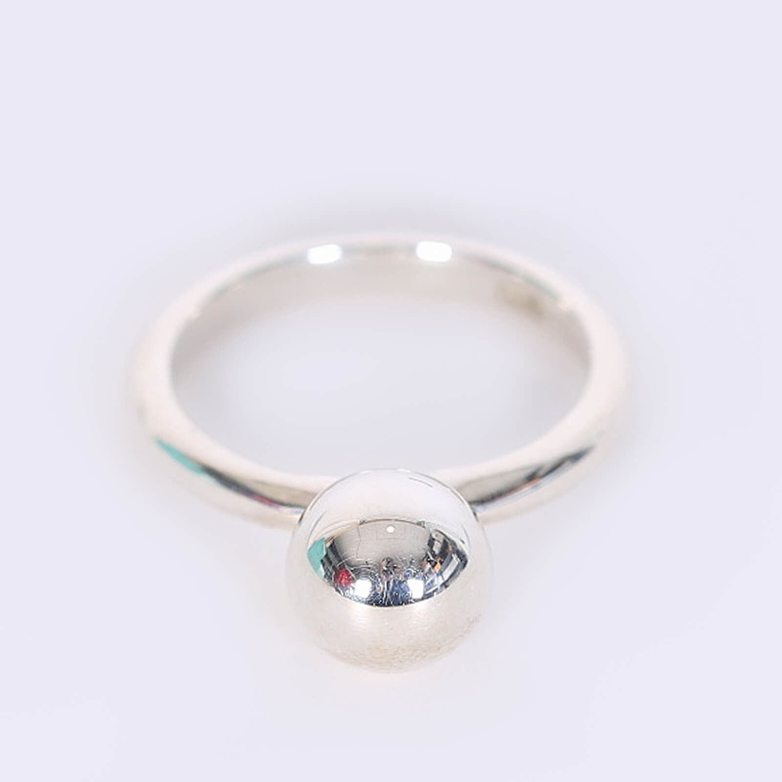 Tiffany Co. Tiffany City HardWear Ball Sterling Silver Ring 49 www.luxurybags