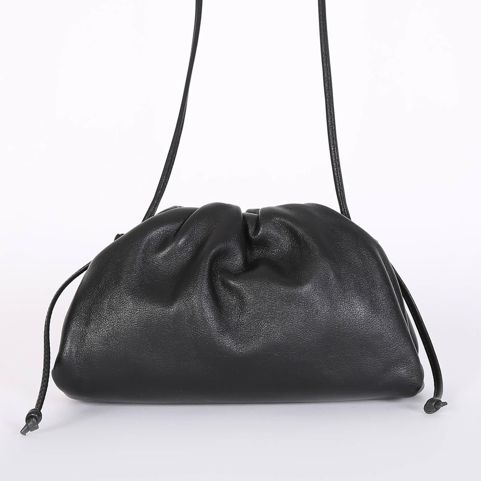 Bottega Veneta The Pouch Mini Butter Calfskin Black www.luxurybags