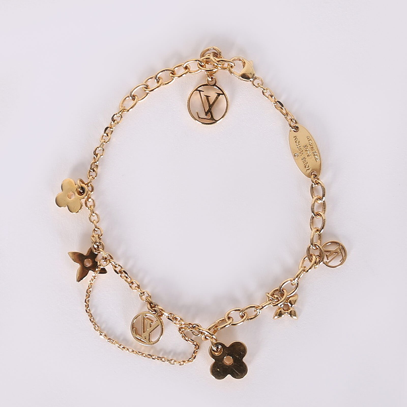 Louis Vuitton Blooming Supple Bracelet Gold Metal