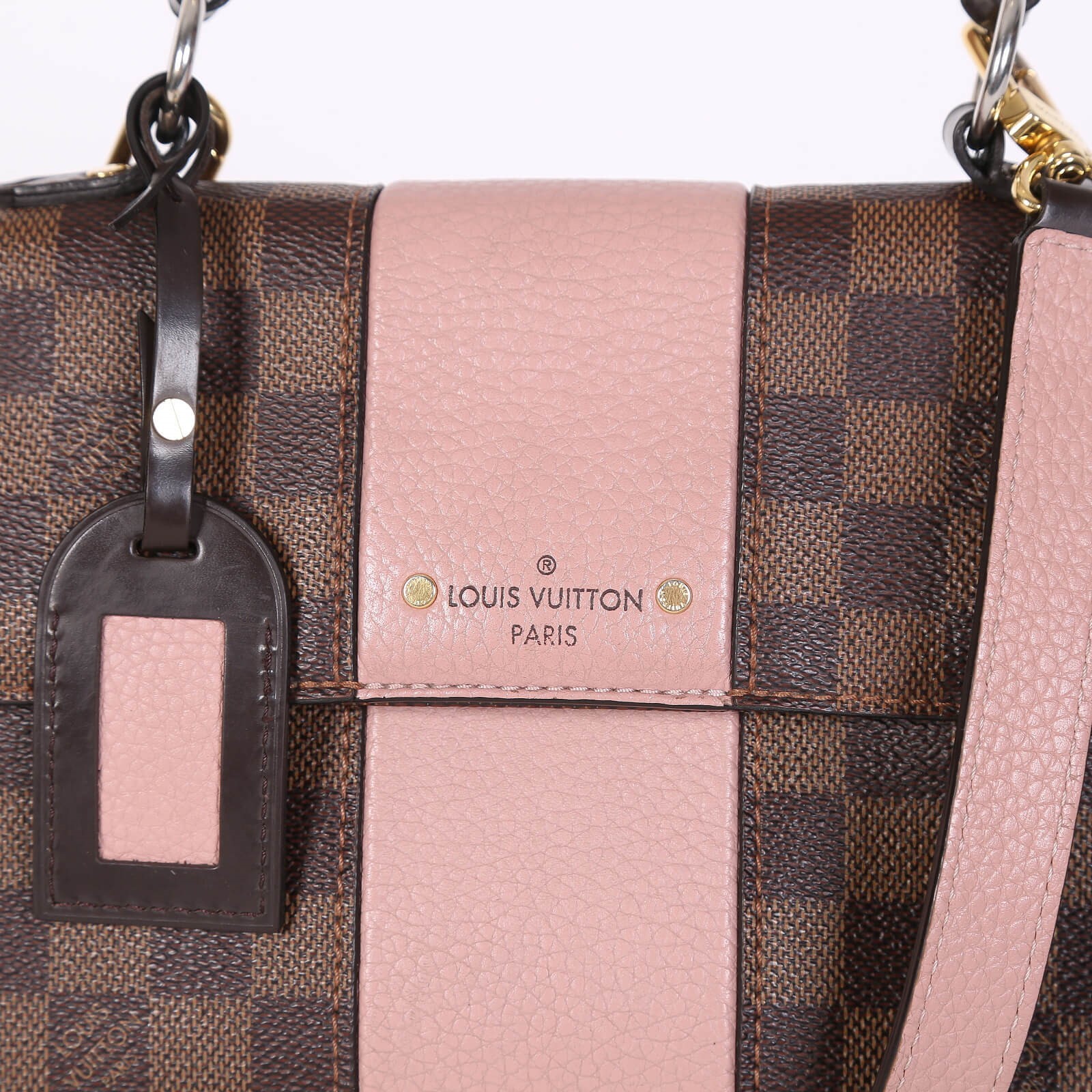 LOUIS VUITTON Damier Ebene Bond Street BB Magnolia 1256573