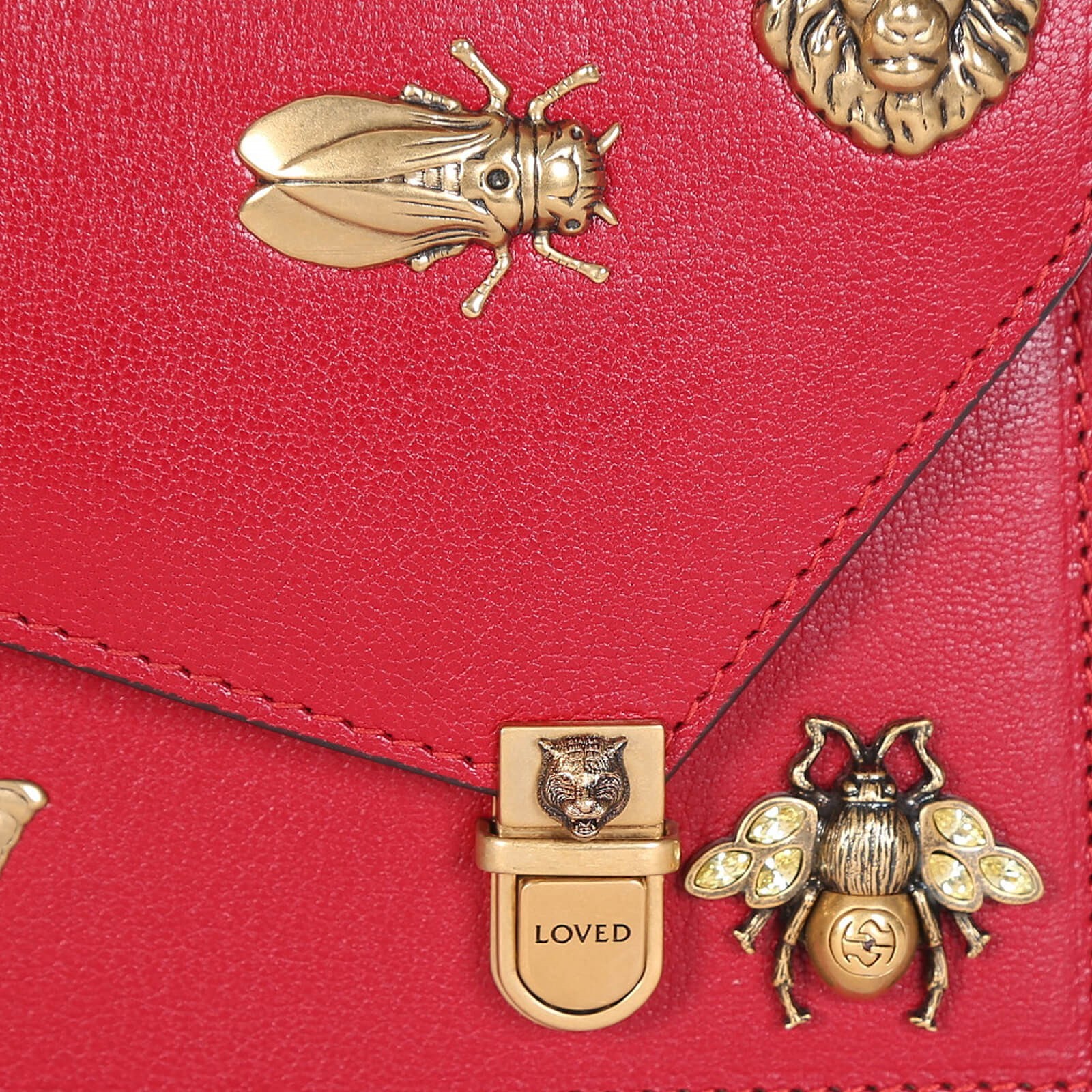Gucci red butterfly bag best sale