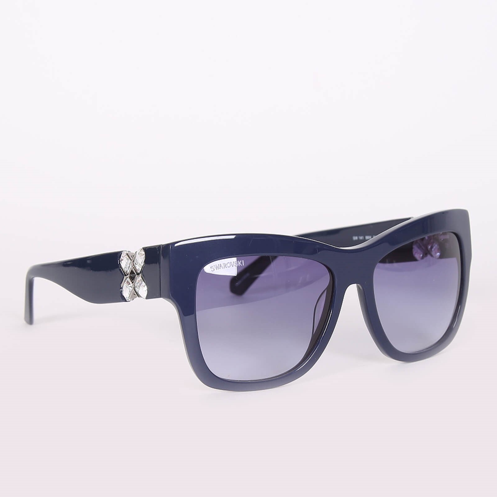 Swarovski Crystal Detail Sunglasses Dark Blue www.luxurybags