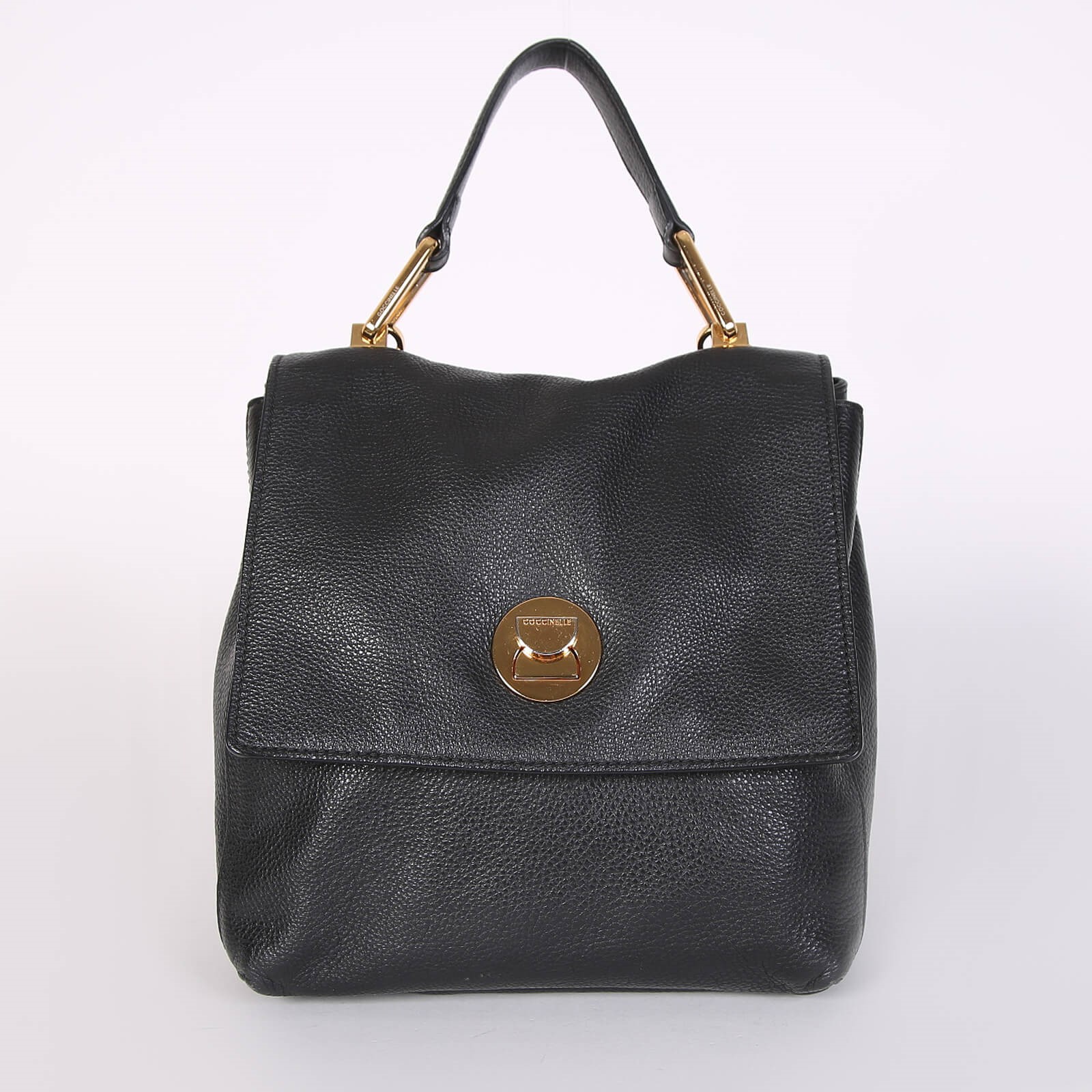 Coccinelle Leather Mini Backpack Black www.luxurybags