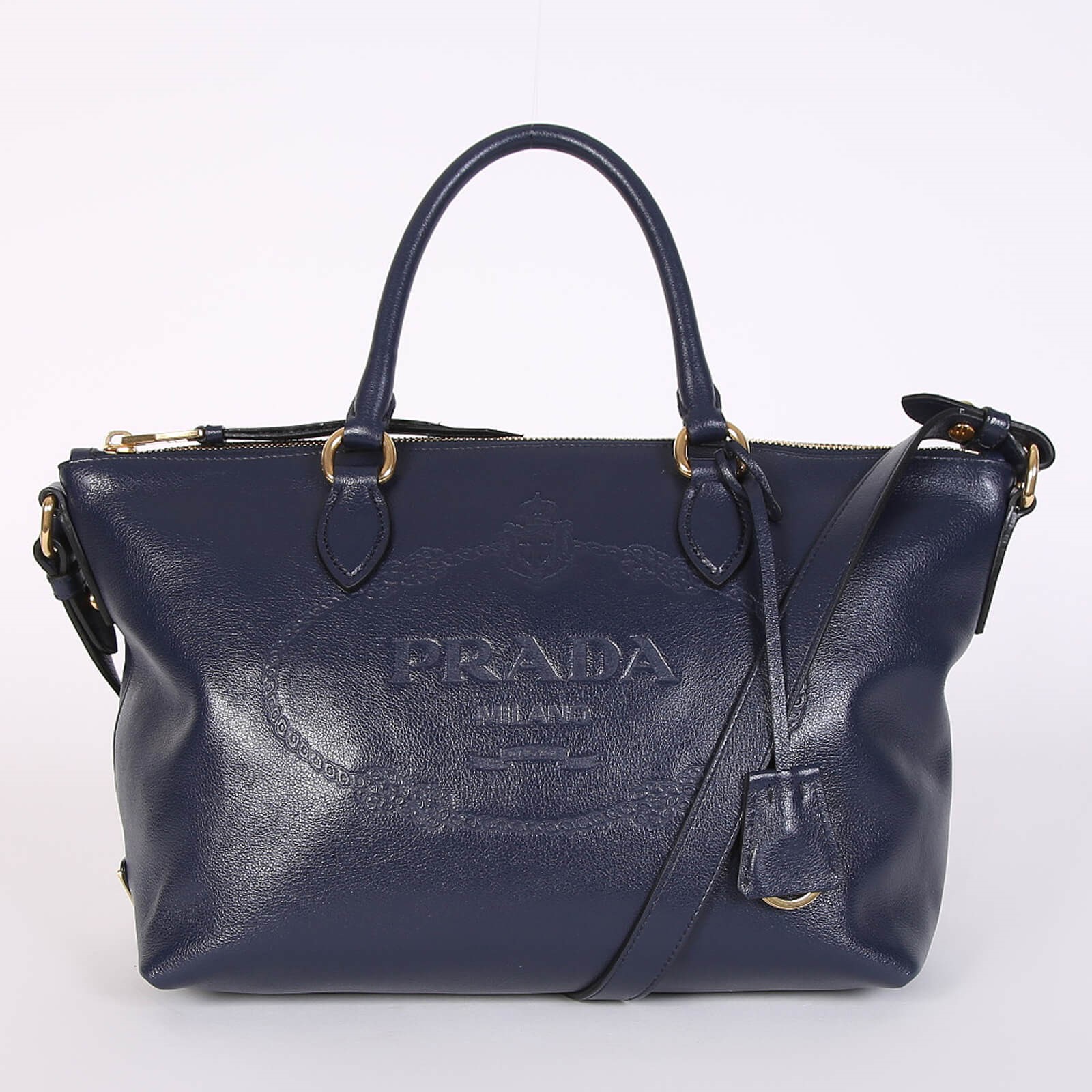 Prada glace calf tote best sale