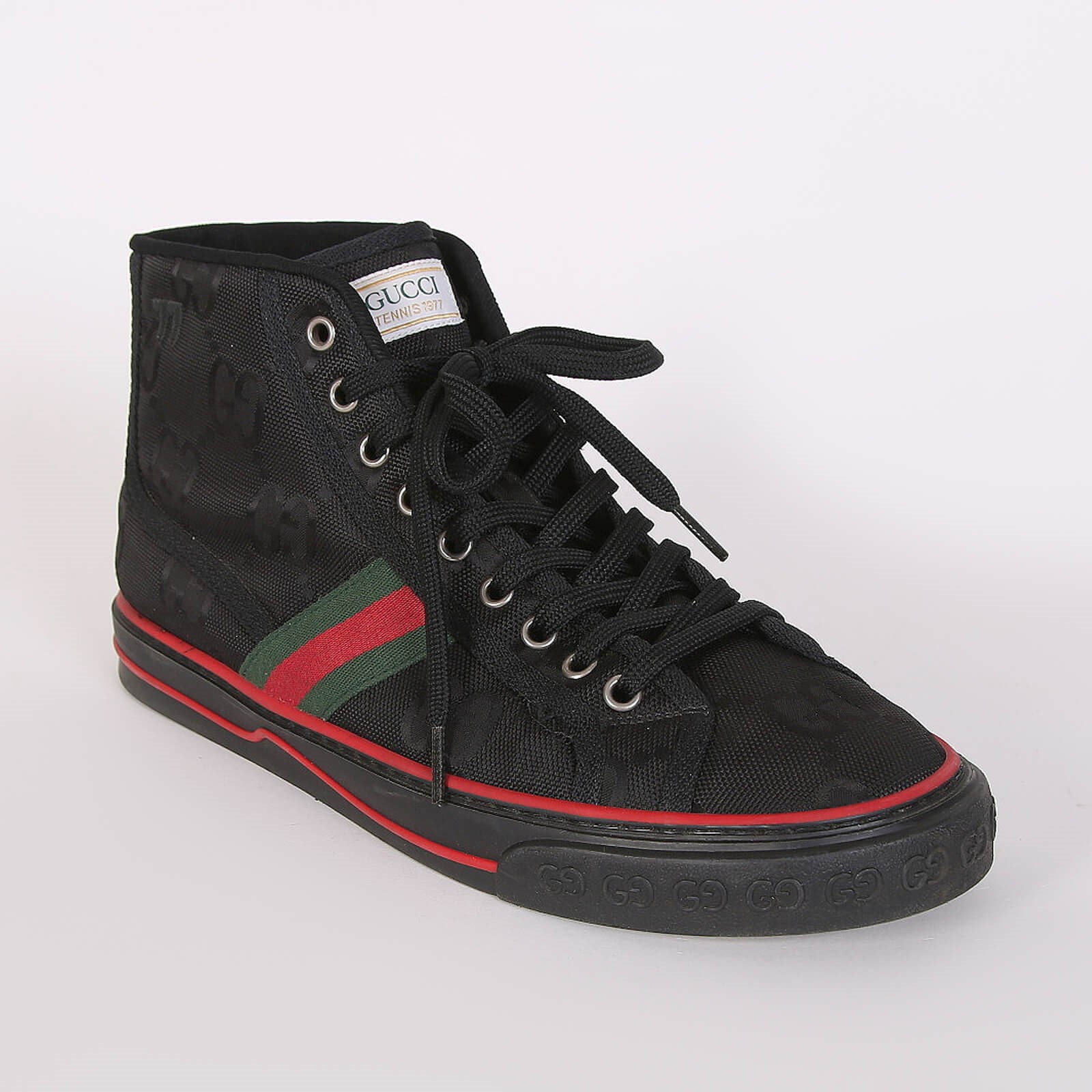 Gucci Tennis 1977 Gucci Off The Grid High Top Sneakers Black 8 www.luxurybags
