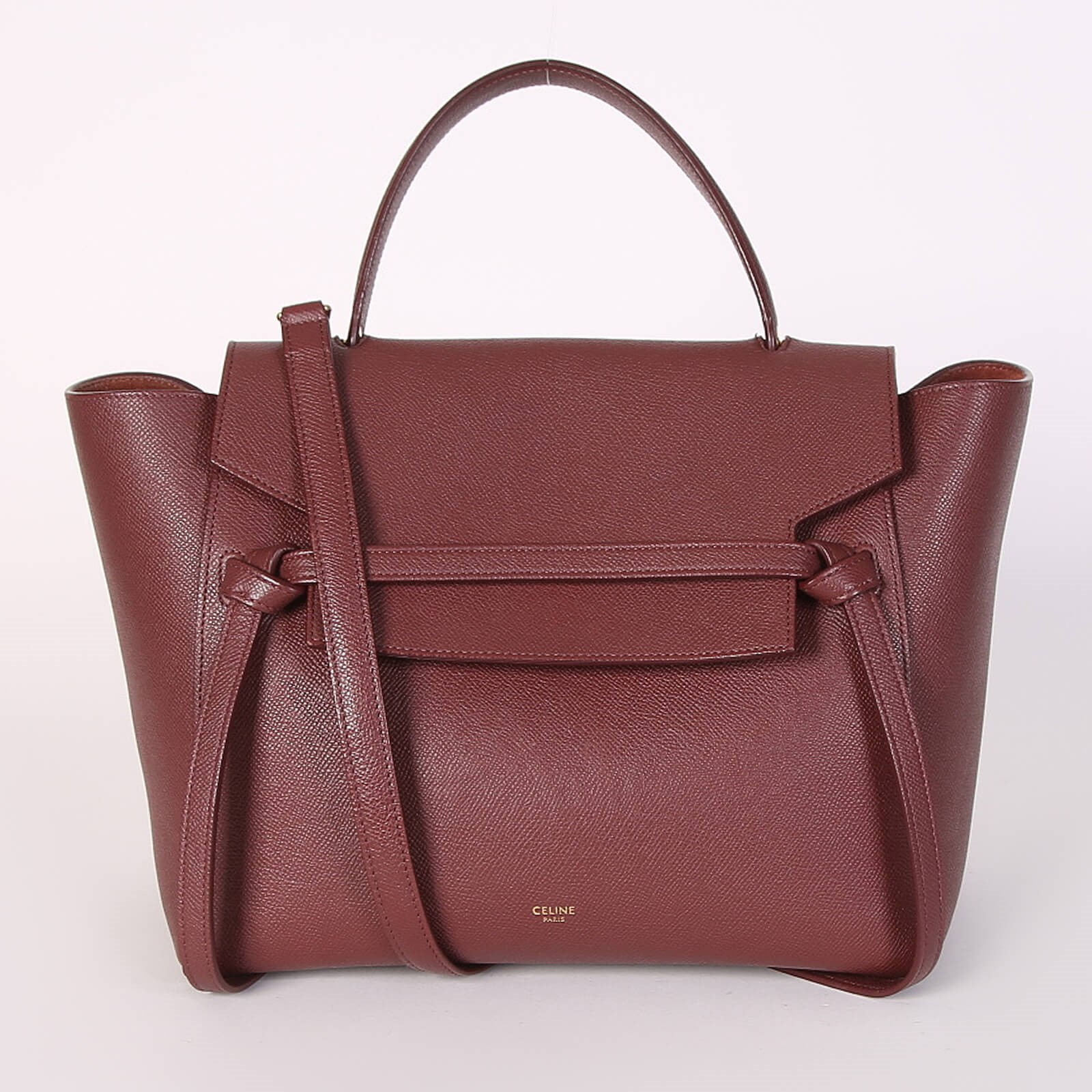 Celine micro belt bag burgundy 2025