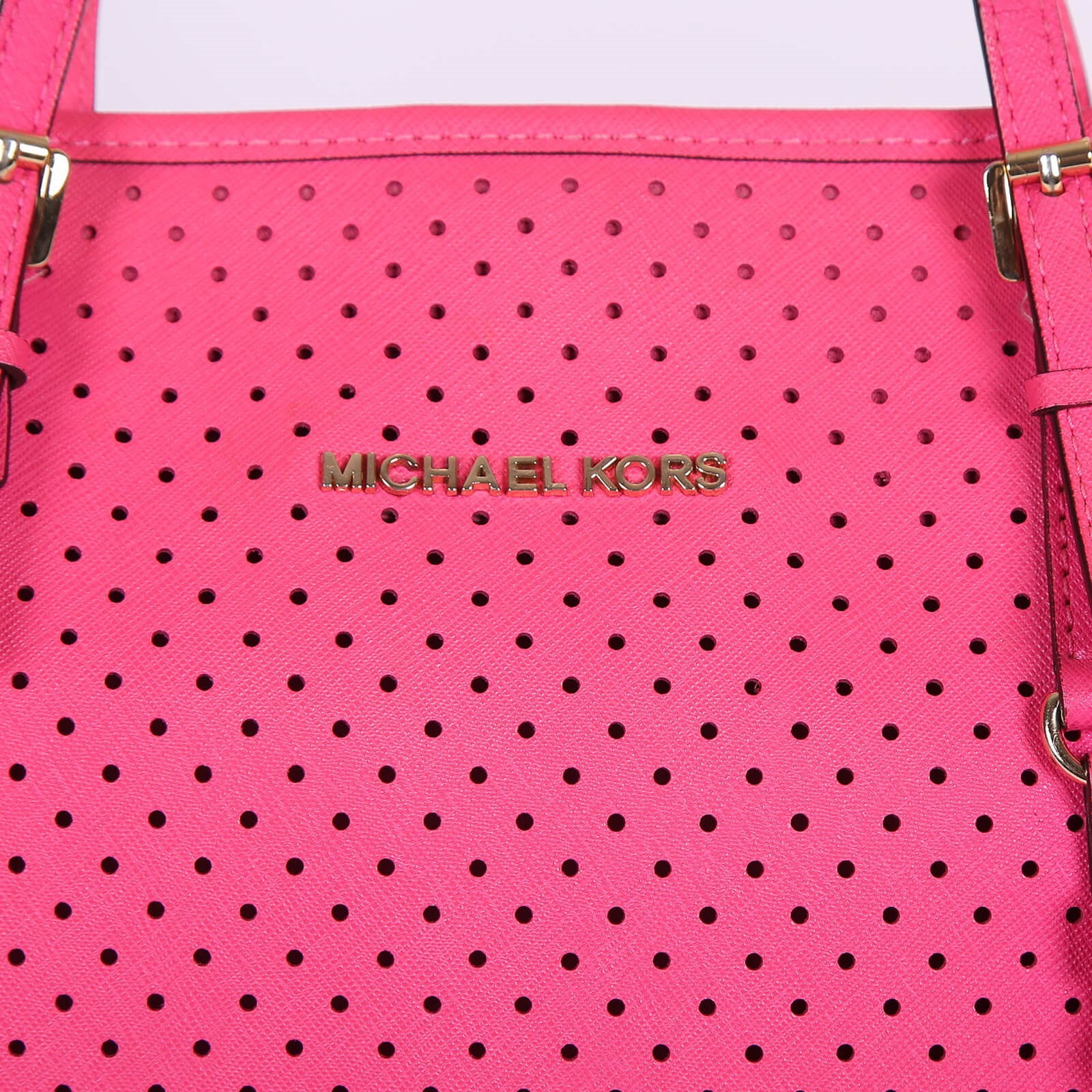 Hot pink michael online kors tote bag