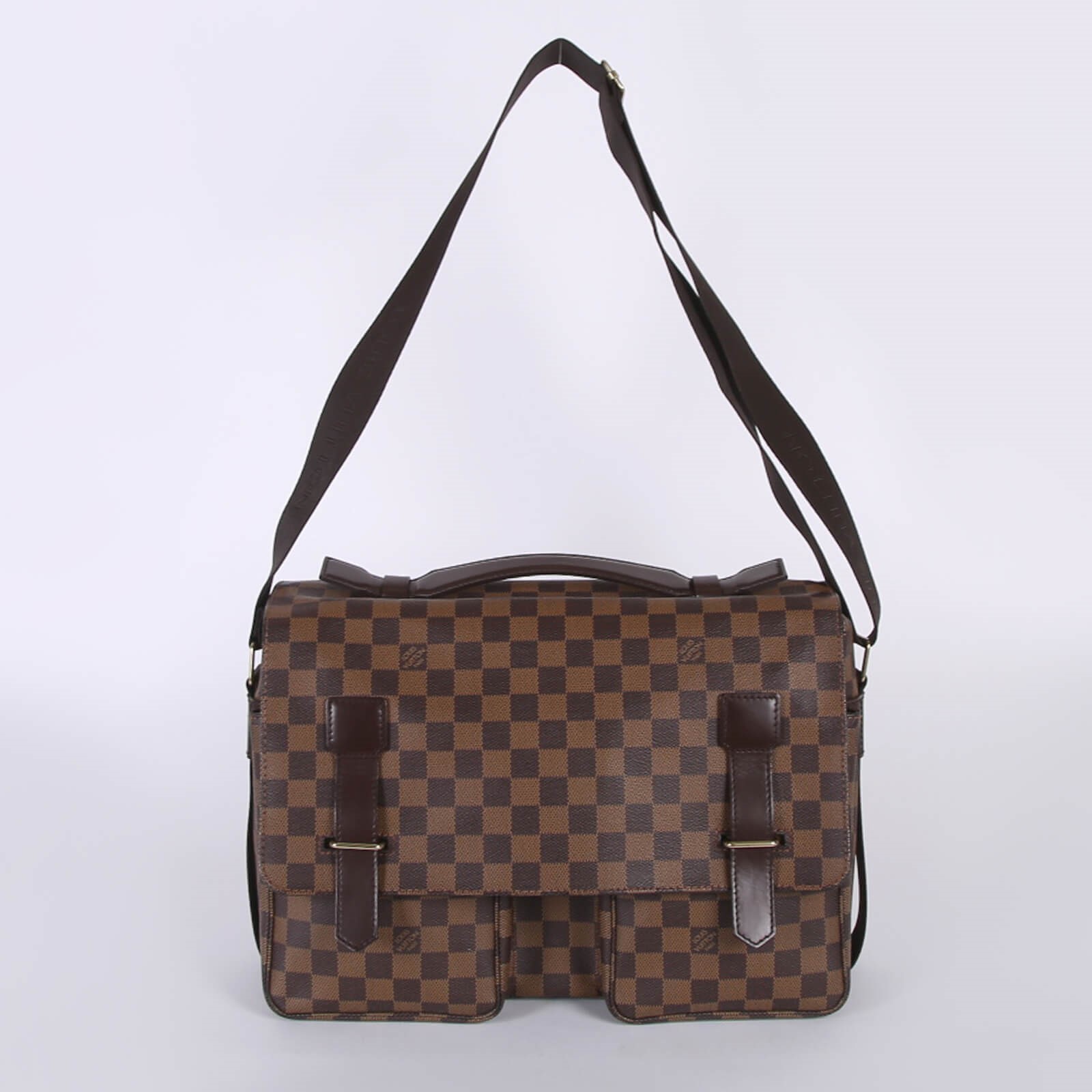 Louis Vuitton Broadway Damier Ebene Canvas Messenger www.luxurybags