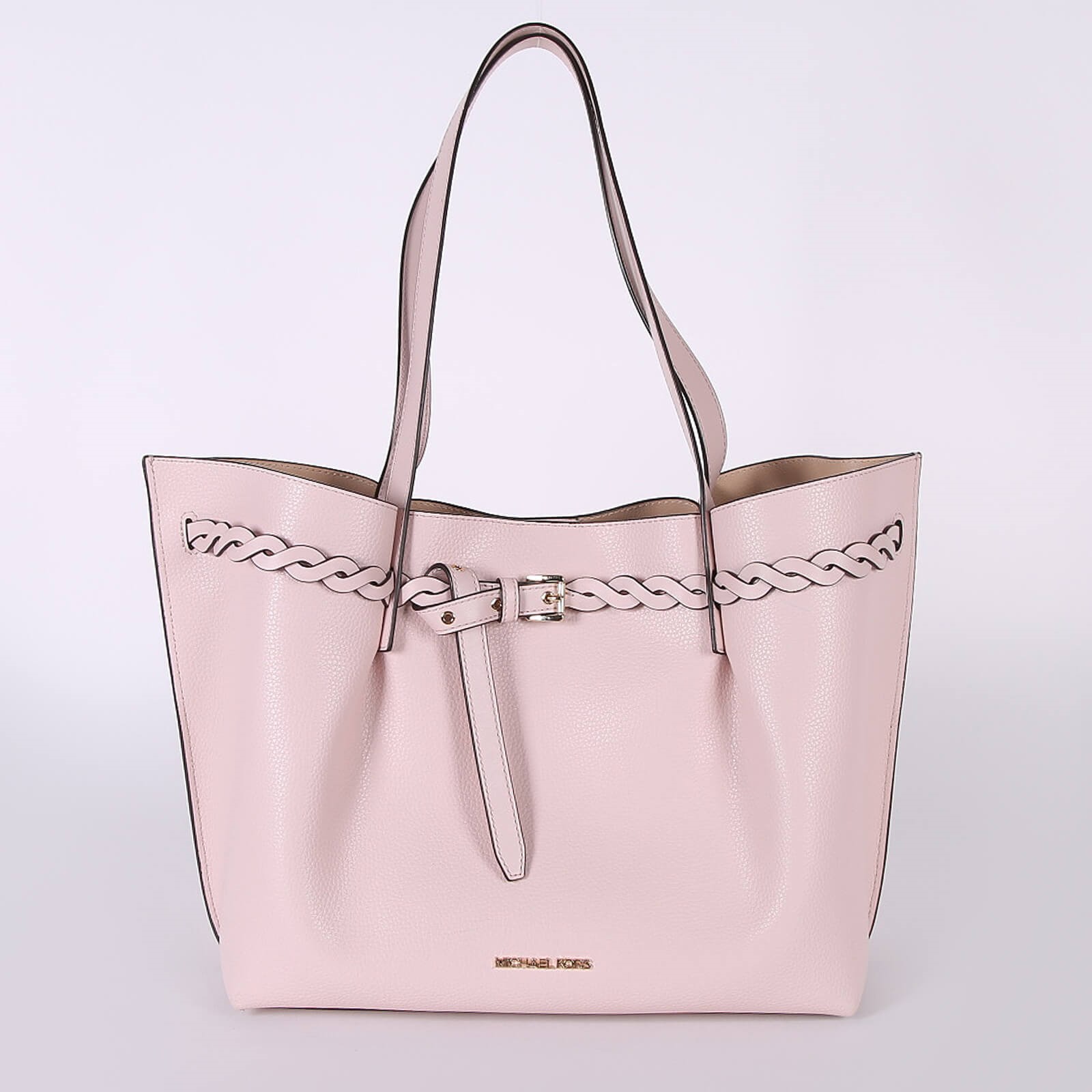 Michael Kors Emilia Large Leather Tote Powder Blush www.luxurybags