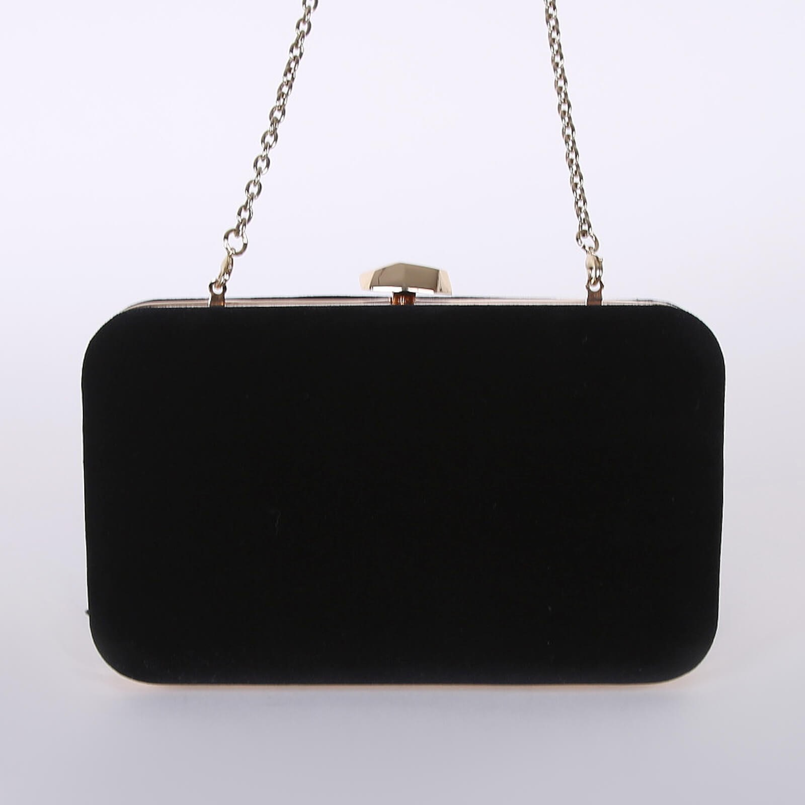 Coccinelle Donna Box Velvet Clutch Black www.luxurybags