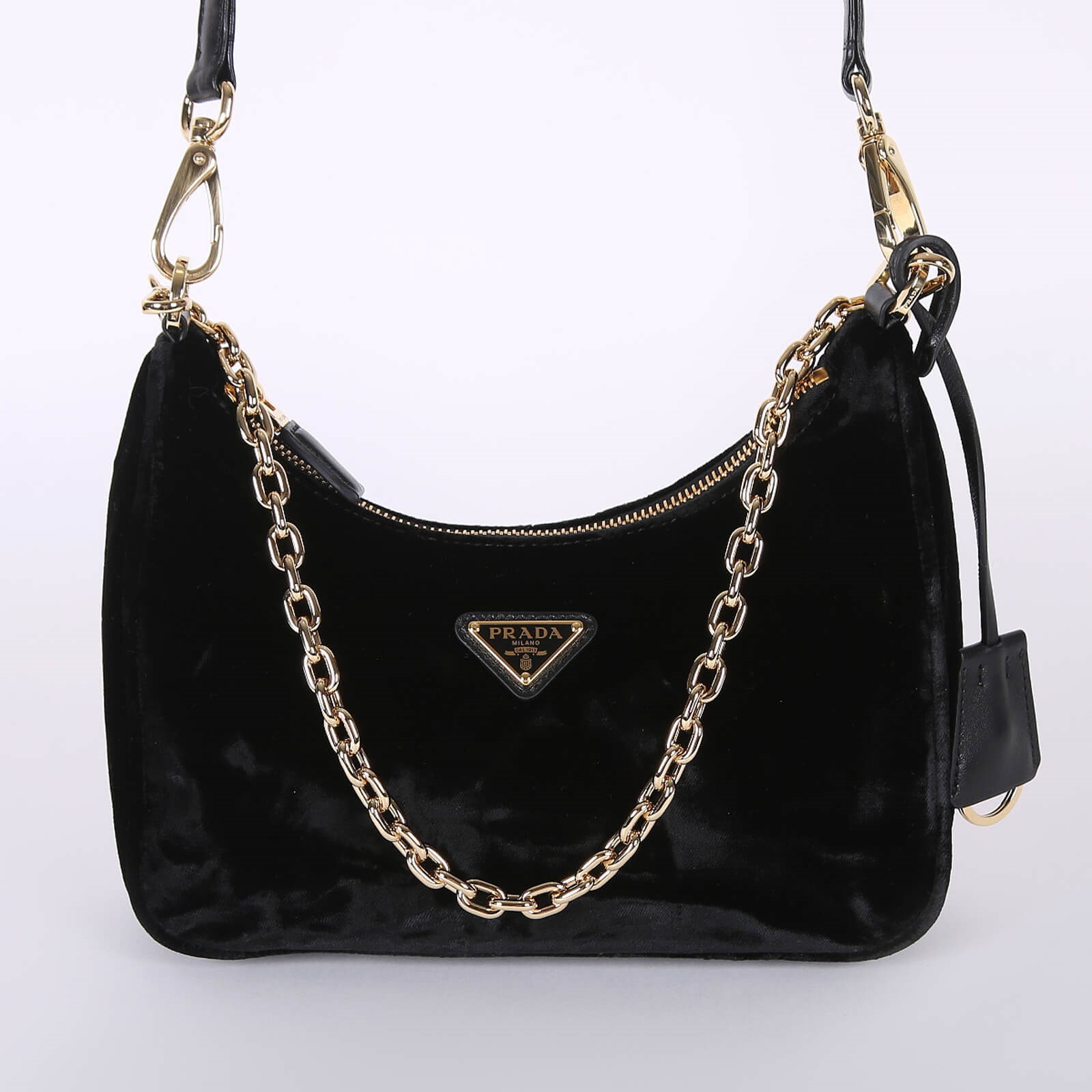 Prada Re Edition Velvet Mini Bag Nero www.luxurybags