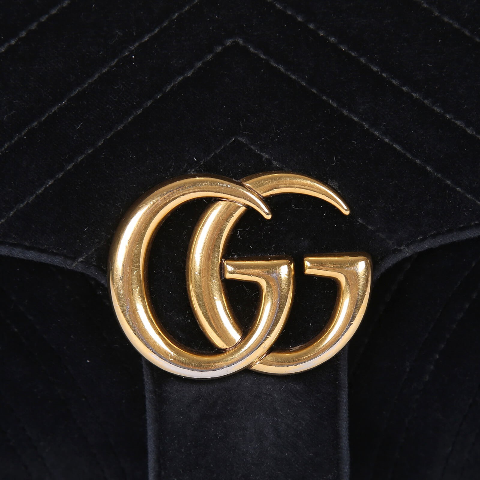 Gucci black velvet mini gg marmont 2.0 bag outlet