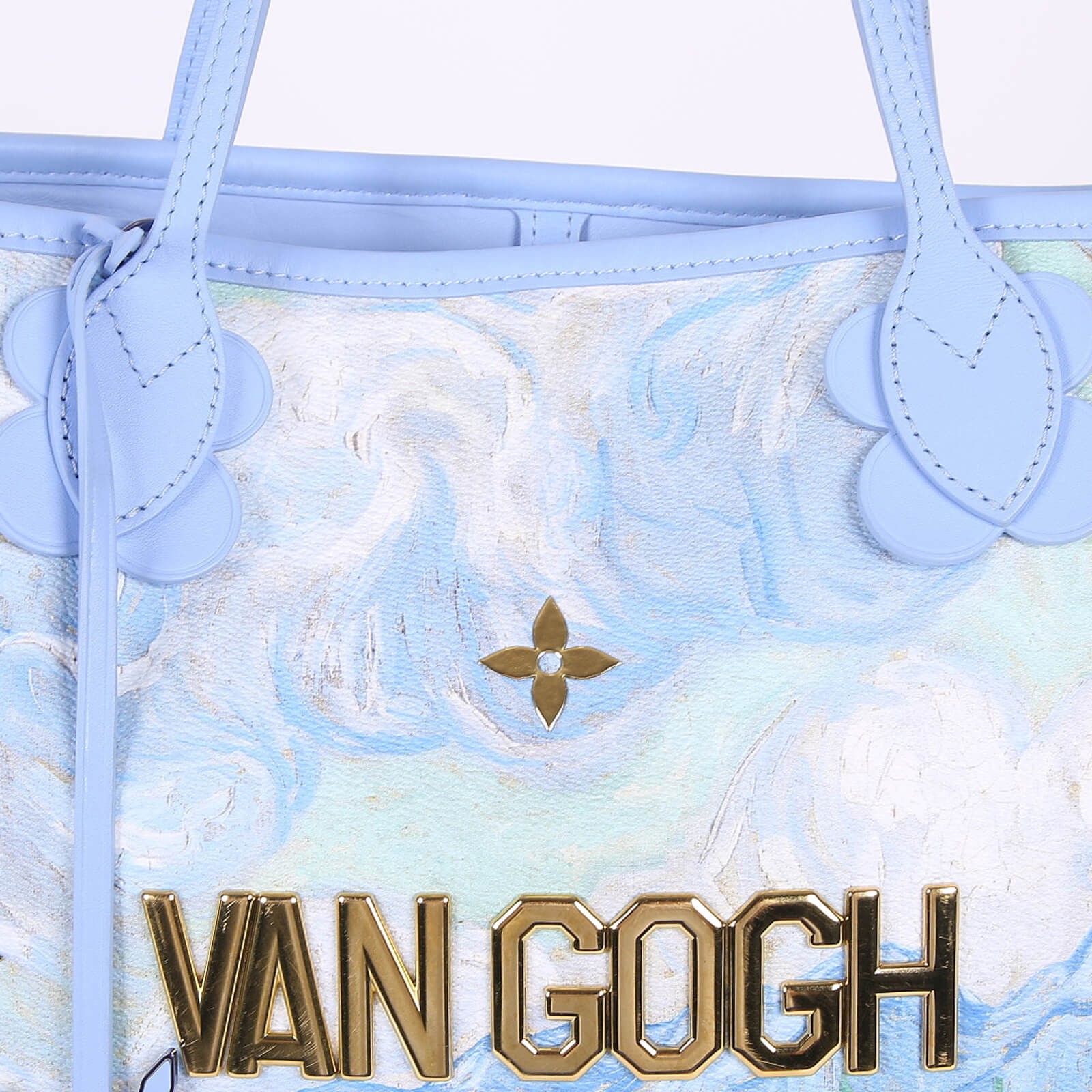 Louis Vuitton Neverfull MM Masters Van Gogh Coated Canvas Blue www.luxurybags